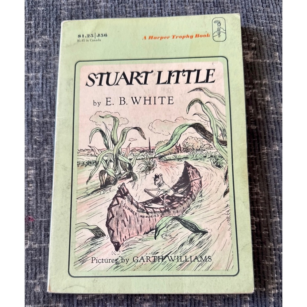 Harper & Row Stuart Little Paperback Good Vintage EB White Garth Williams J56